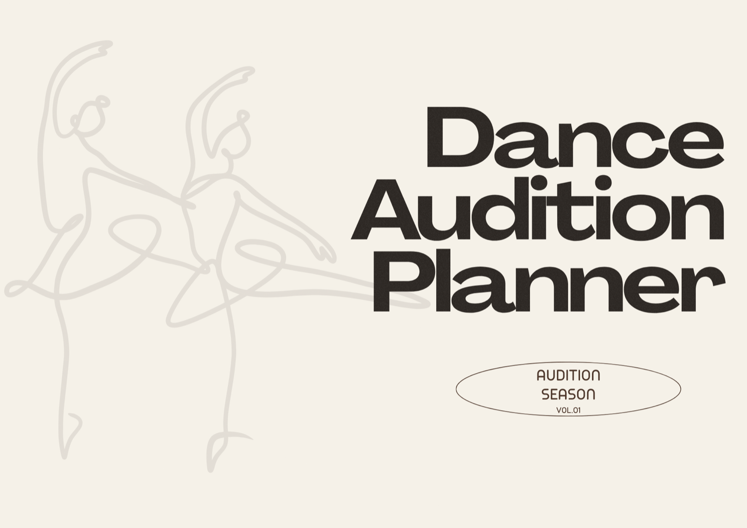Cover page of the Dance Audition Planner